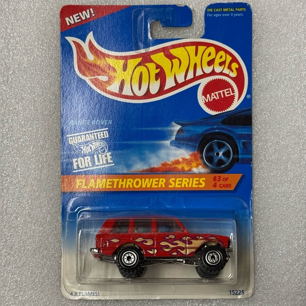Hot Wheels 1995 Range Rover Flamethrower Series Collector #386 15225-0911